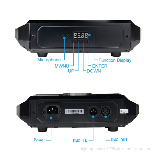 moving head light Big Dipper Betopper Seven Stars LM0910RG 9X10W RGBW 4in1 LED Moving Spider Light with RG Grating Laser Effects